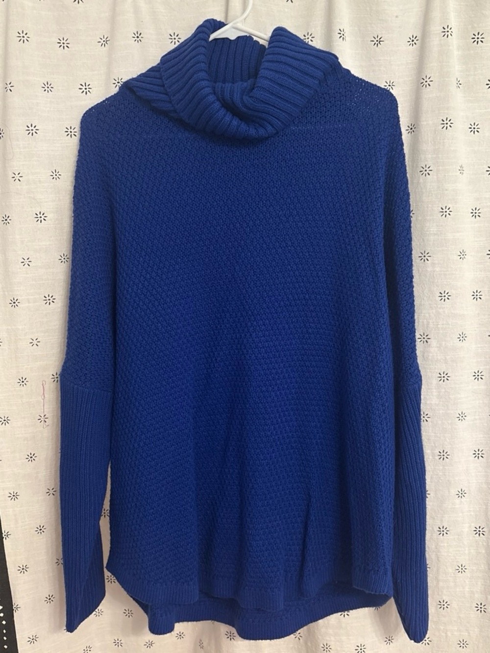 Amazon Women's Royal Blue Cowl Neck Sweater